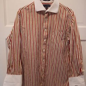 Paul Frederick Men's Dress Shirt 16.5-33 Trim Fit
